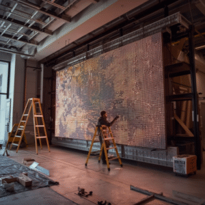 Màn hình LED P5 ngoài trời sự kiện – Khung sắt cố định