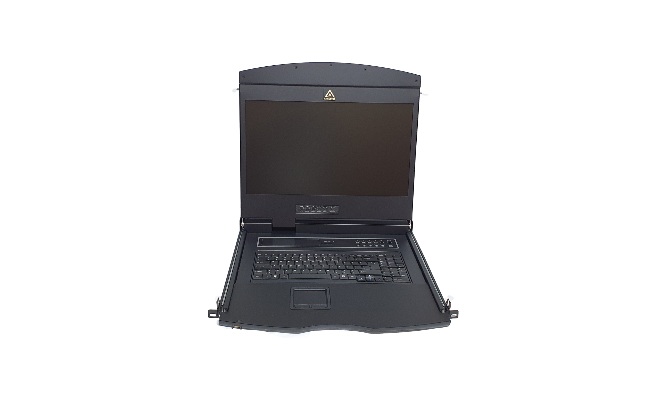 19" 1U single rail LCD w/8 port Cat-5 KVM Switch - AL-UV908L