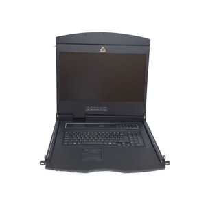 19" 1U single rail LCD w/32 port Cat-5 KVM Switch - AL-UV932L