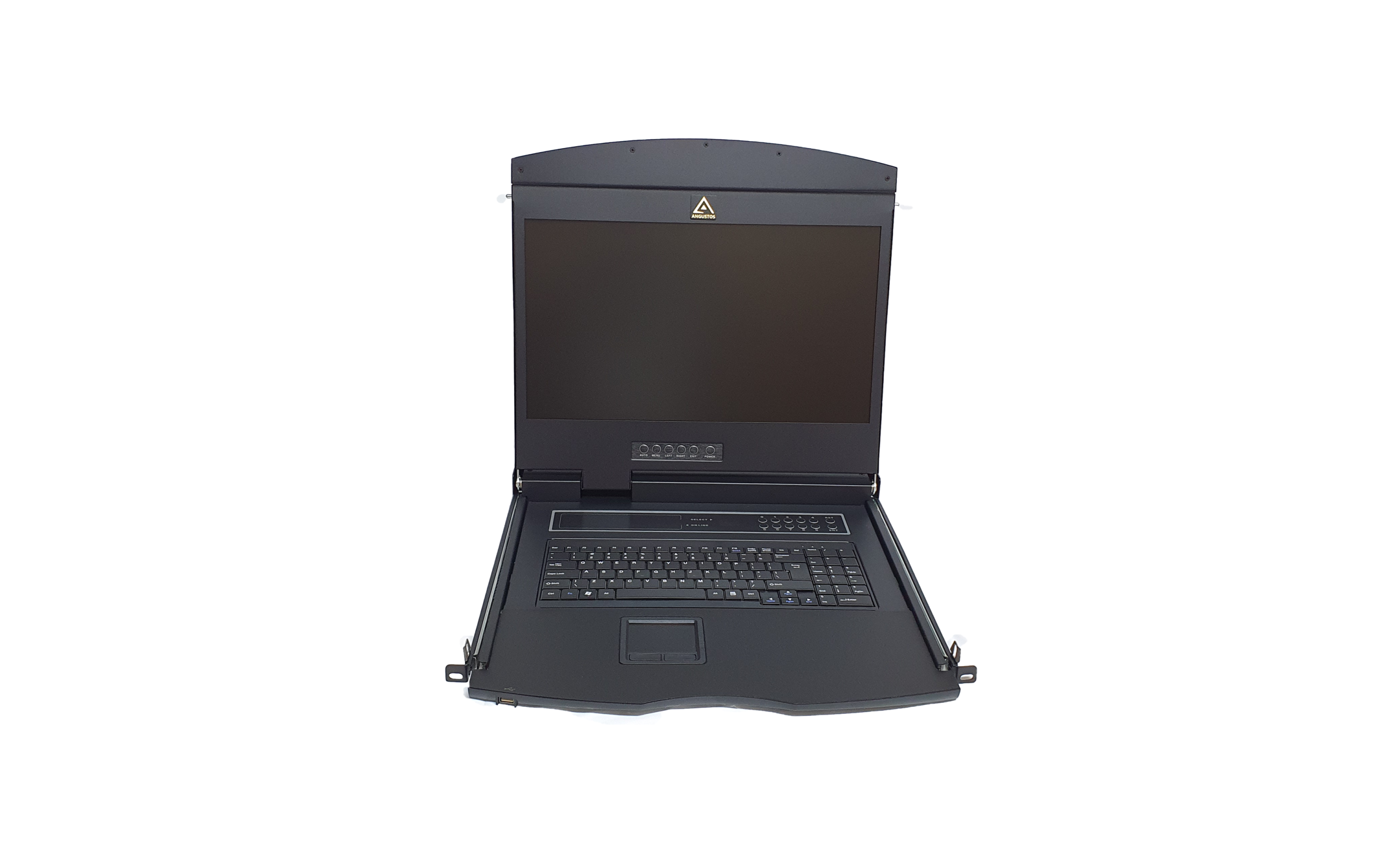 19" 1U single rail LCD w/8 port DB-15 KVM Switch - AL-V908L