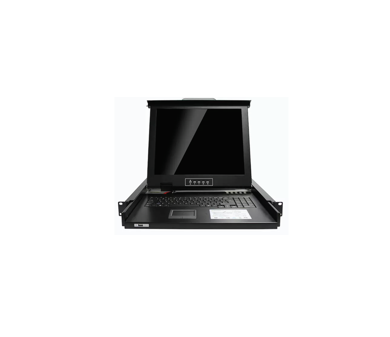 1U rack mount 19" LED KVM switch 8 ports HDB-15 with touch pad+Mouse - AL-V908P