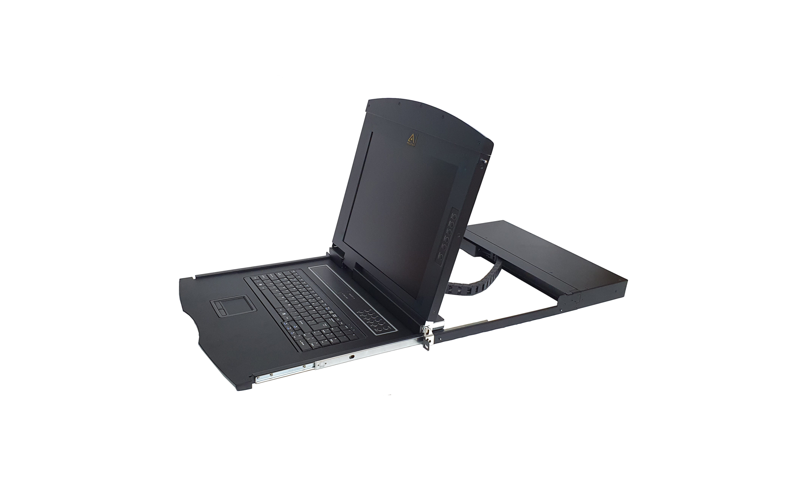 17" 1U single rail LCD w/4 port Cat-5 KVM Switch - AL-UV704L